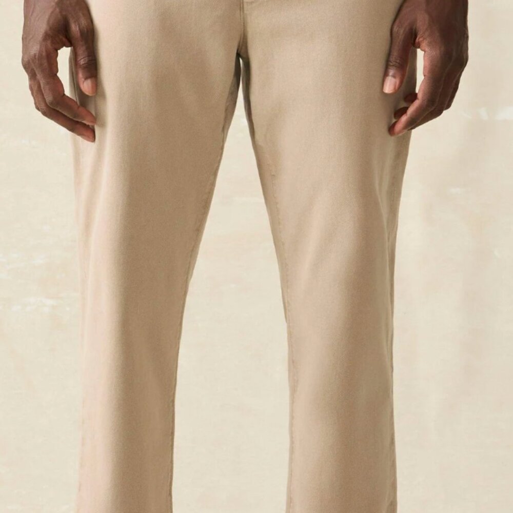 Men's Faherty Coastline Stretch Chino - Utility Khaki